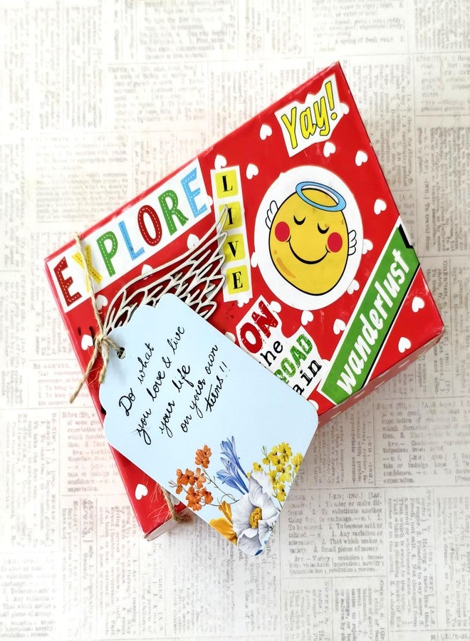 weRevel Elegant Floral Gift Tags, 20 Premium Tags with String, 4 Colourful Designs, 350 GSM, 10x6 cm - Image 2